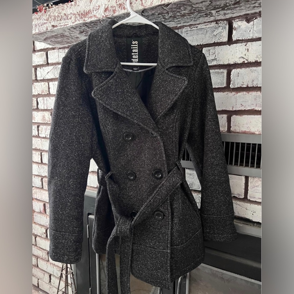 Details Intl Black size Large dress coat